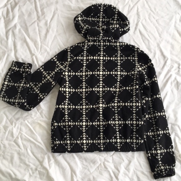 Volcom Fleece Full Zip Jacket Full Zipper Hoodie B&W Size Small Sweatshirt Coat - Picture 6 of 6